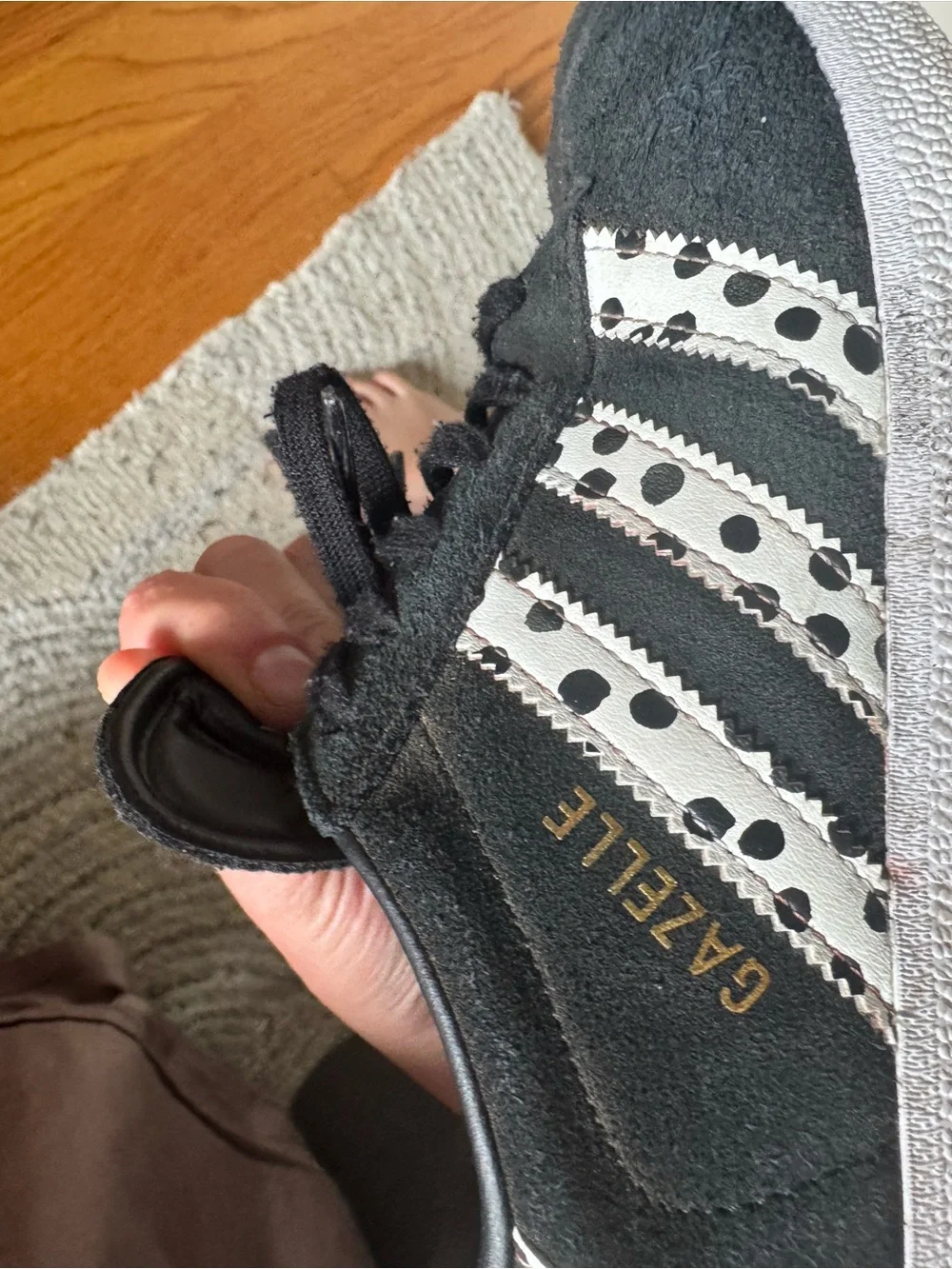 adidas Women's Black gazelle sneakers